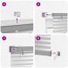 Żaluzje weneckie Biały 175 x 145 cm Aluminium