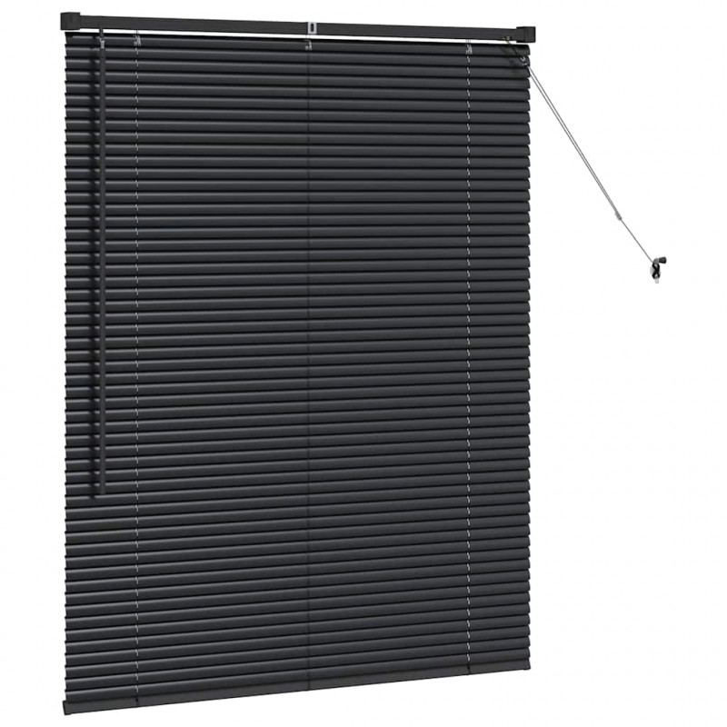 Żaluzje weneckie Czarny 130 x 105 cm Aluminium