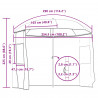 Parasol wędkarski Żółta armia 300 x 240 cm Poliester Oxford