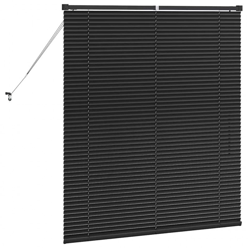 Żaluzje weneckie Czarny 130 x 120 cm Aluminium