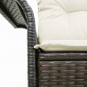 Sofa Ogrodowa z poduszką Brązowy 141 x 62 x 69cm polirattan
