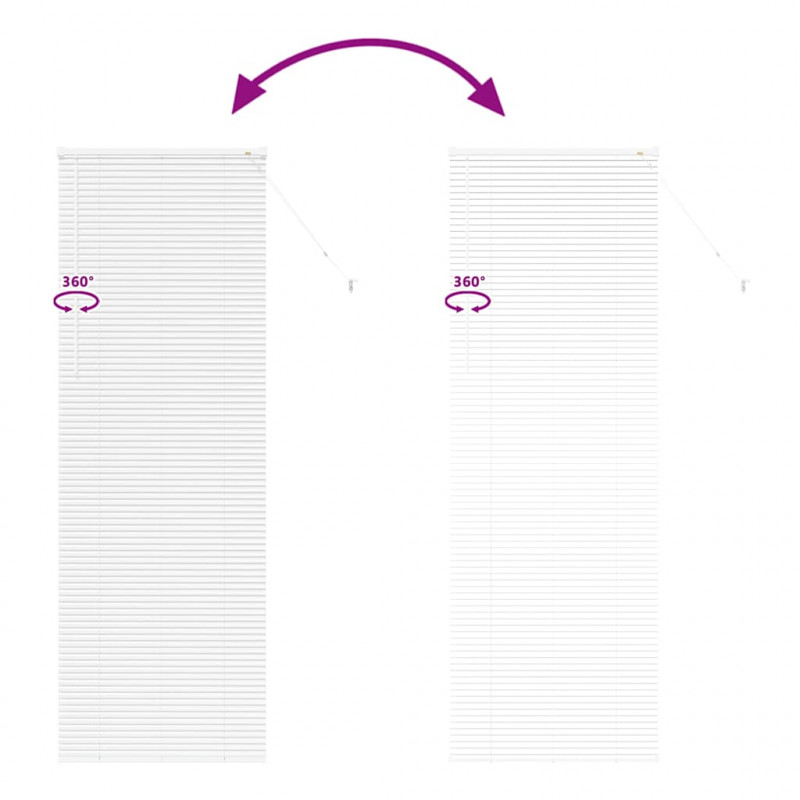 Żaluzje weneckie Biały 220 x 70 cm Aluminium
