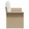 Sofa Ogrodowa z poduszką Beżowy 141 x 62 x 69cm polirattan
