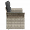 Sofa Ogrodowa z poduszką Jasnoszary 141 x 62 x 69cm polirattan