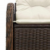 Sofa Ogrodowa z poduszką Brązowy 121 x 62 x 69cm polirattan