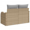 Sofa Ogrodowa z poduszką Beżowy 121 x 62 x 69cm polirattan