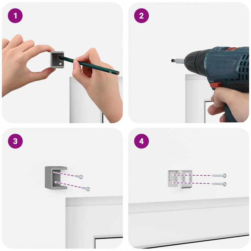 Żaluzje weneckie Czarny 130 x 160 cm Aluminium