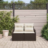 Sofa Ogrodowa z poduszką Brązowy 121 x 62 x 69cm polirattan