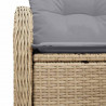 Sofa Ogrodowa z poduszką Beżowy 121 x 62 x 69cm polirattan