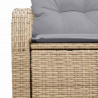 Sofa Ogrodowa z poduszką Beżowy 124 x 62 x 69 cm polirattan