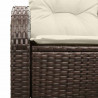 Sofa Ogrodowa z poduszką Brązowy 124 x 62 x 69 cm polirattan