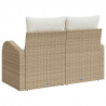 Sofa Ogrodowa z poduszką Beżowy 124 x 62 x 69 cm polirattan