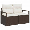 Sofa Ogrodowa z poduszką 120 x 62 x 69 cm polirattan