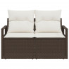 Sofa Ogrodowa z poduszką 120 x 62 x 69 cm polirattan