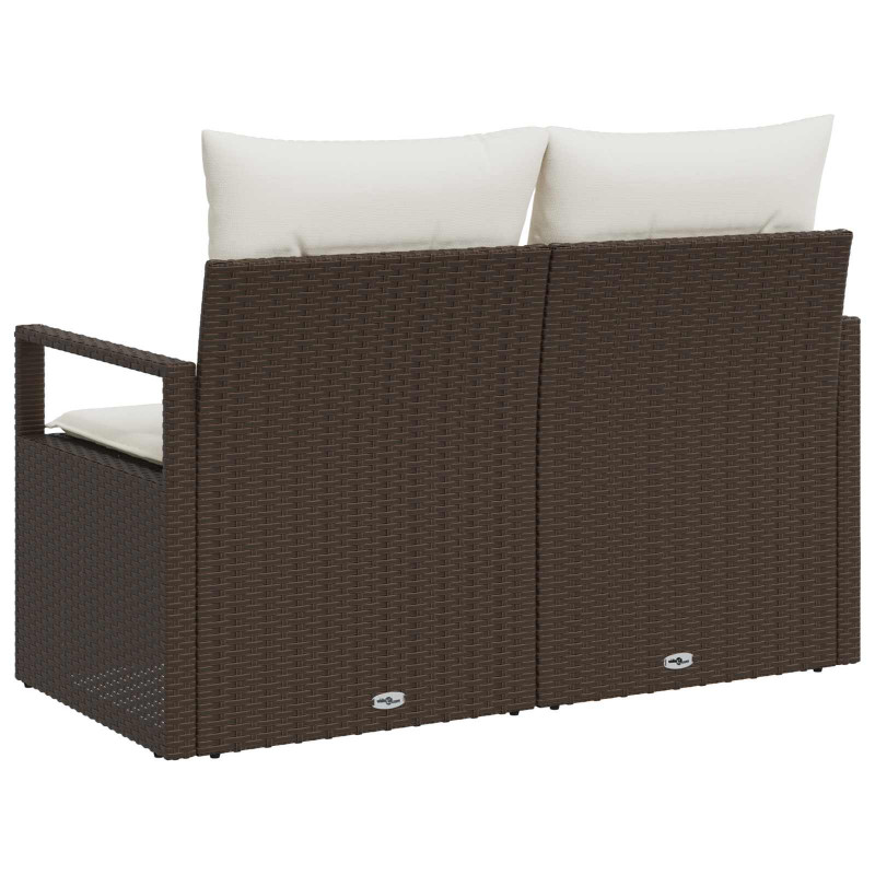 Sofa Ogrodowa z poduszką 120 x 62 x 69 cm polirattan