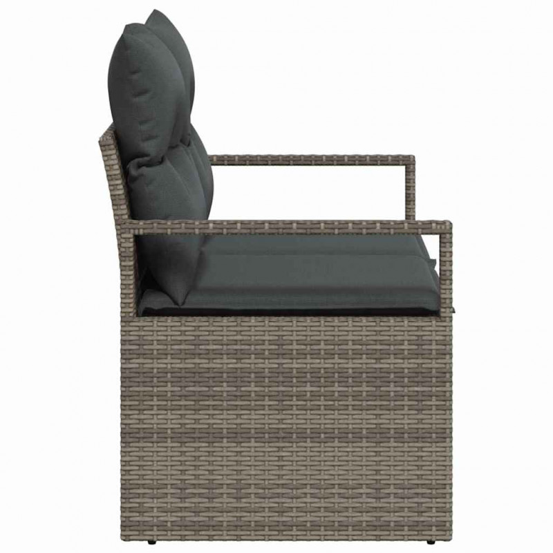 Sofa Ogrodowa z poduszką 120 x 62 x 69 cm polirattan