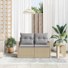 Sofa Ogrodowa z poduszką 120 x 62 x 69 cm polirattan