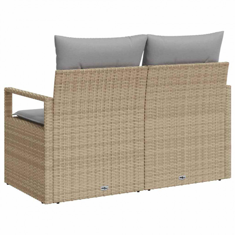 Sofa Ogrodowa z poduszką 120 x 62 x 69 cm polirattan