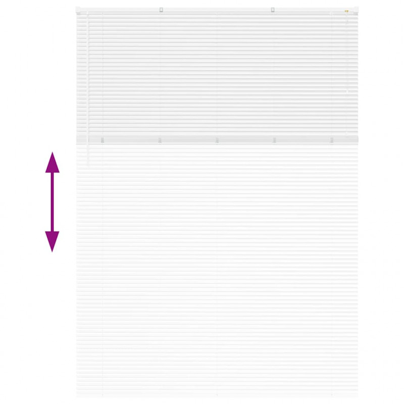 Żaluzje weneckie Biały 220 x 155 cm Aluminium