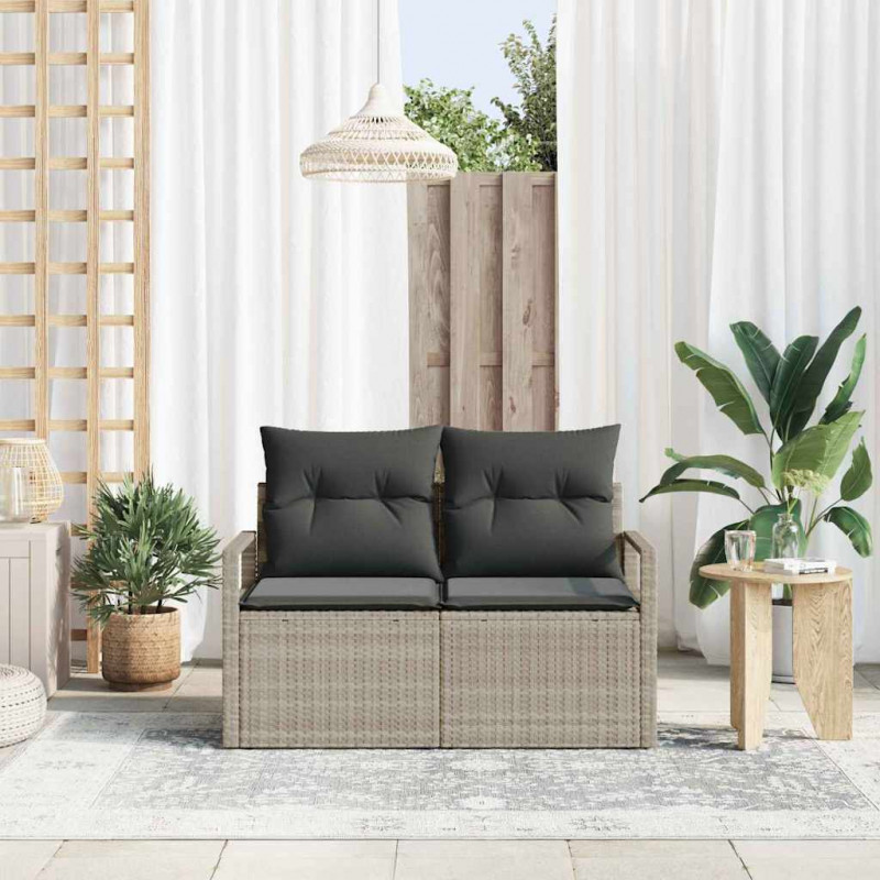 Sofa Ogrodowa z poduszką 120 x 62 x 69 cm polirattan
