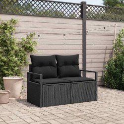 Sofa Ogrodowa z poduszką 120 x 62 x 69 cm polirattan