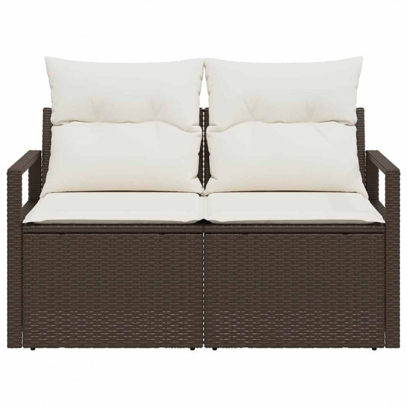 Sofa Ogrodowa z poduszką 120 x 62 x 69 cm polirattan