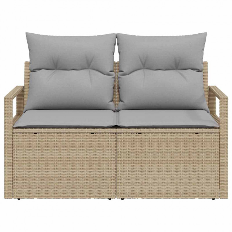 Sofa Ogrodowa z poduszką 120 x 62 x 69 cm polirattan