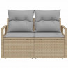 Sofa Ogrodowa z poduszką 120 x 62 x 69 cm polirattan