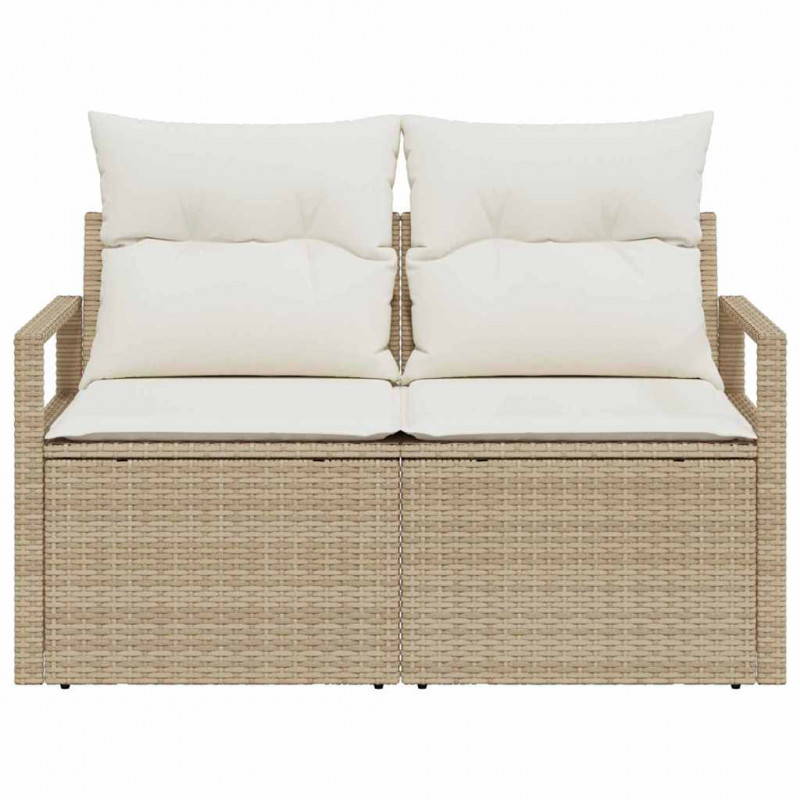 Sofa Ogrodowa z poduszką 120 x 62 x 69 cm polirattan