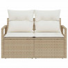 Sofa Ogrodowa z poduszką 120 x 62 x 69 cm polirattan
