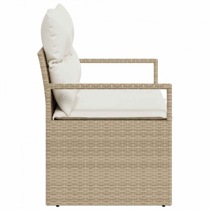 Sofa Ogrodowa z poduszką 120 x 62 x 69 cm polirattan