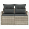 Sofa Ogrodowa z poduszką 120 x 62 x 69 cm polirattan