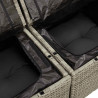Sofa Ogrodowa z poduszką 120 x 62 x 69 cm polirattan