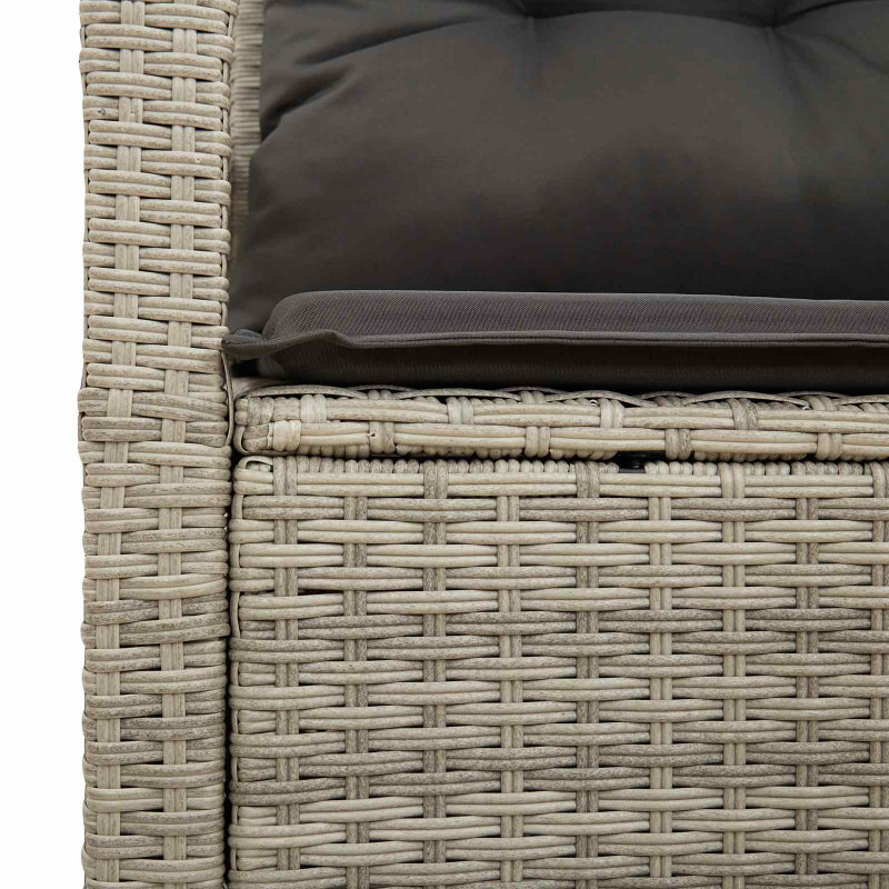 Sofa Ogrodowa z poduszką 120 x 62 x 69 cm polirattan