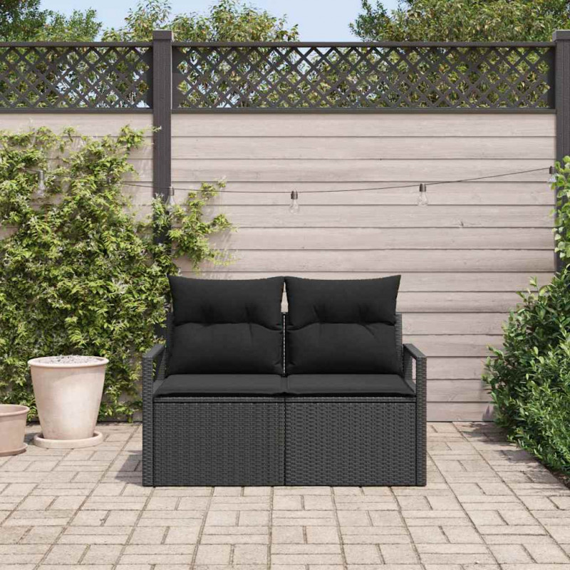 Sofa Ogrodowa z poduszką 120 x 62 x 69 cm polirattan