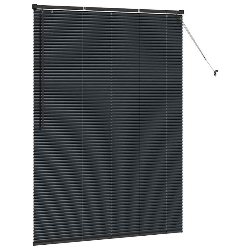 Żaluzje weneckie Czarny 175 x 125 cm Aluminium