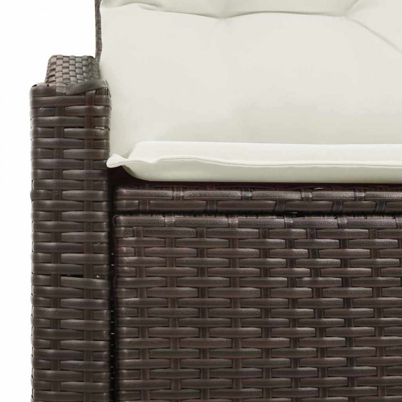 Sofa Ogrodowa z poduszką 123 x 62 x 69 cm polirattan