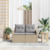 Sofa Ogrodowa z poduszką 123 x 62 x 69 cm polirattan