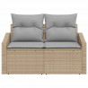 Sofa Ogrodowa z poduszką 123 x 62 x 69 cm polirattan