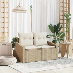 Sofa Ogrodowa z poduszką 123 x 62 x 69 cm polirattan