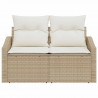Sofa Ogrodowa z poduszką 123 x 62 x 69 cm polirattan