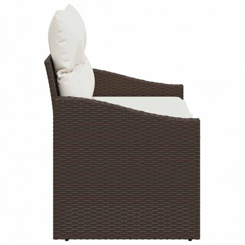 Sofa Ogrodowa z poduszką 123 x 62 x 69 cm polirattan