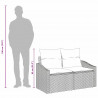 Sofa Ogrodowa z poduszką 123 x 62 x 69 cm polirattan