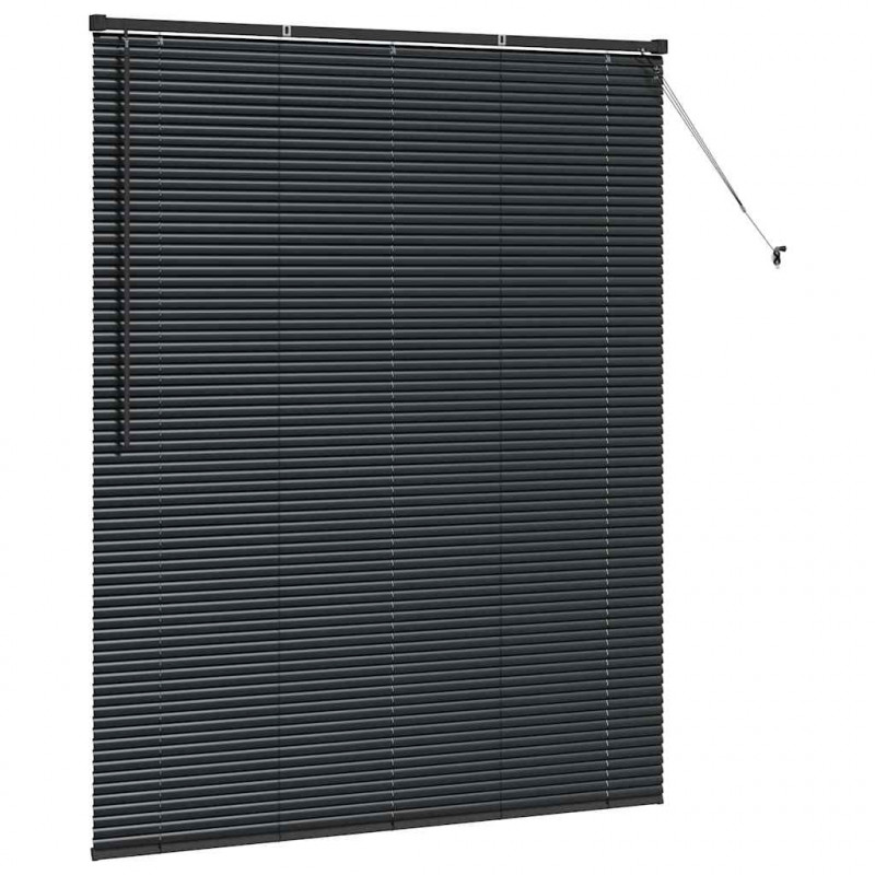 Żaluzje weneckie Czarny 175 x 150 cm Aluminium