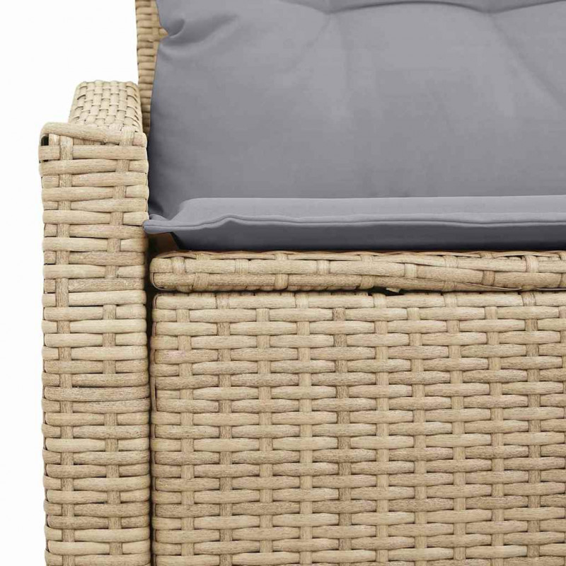 Sofa Ogrodowa z poduszką 123 x 62 x 69 cm polirattan