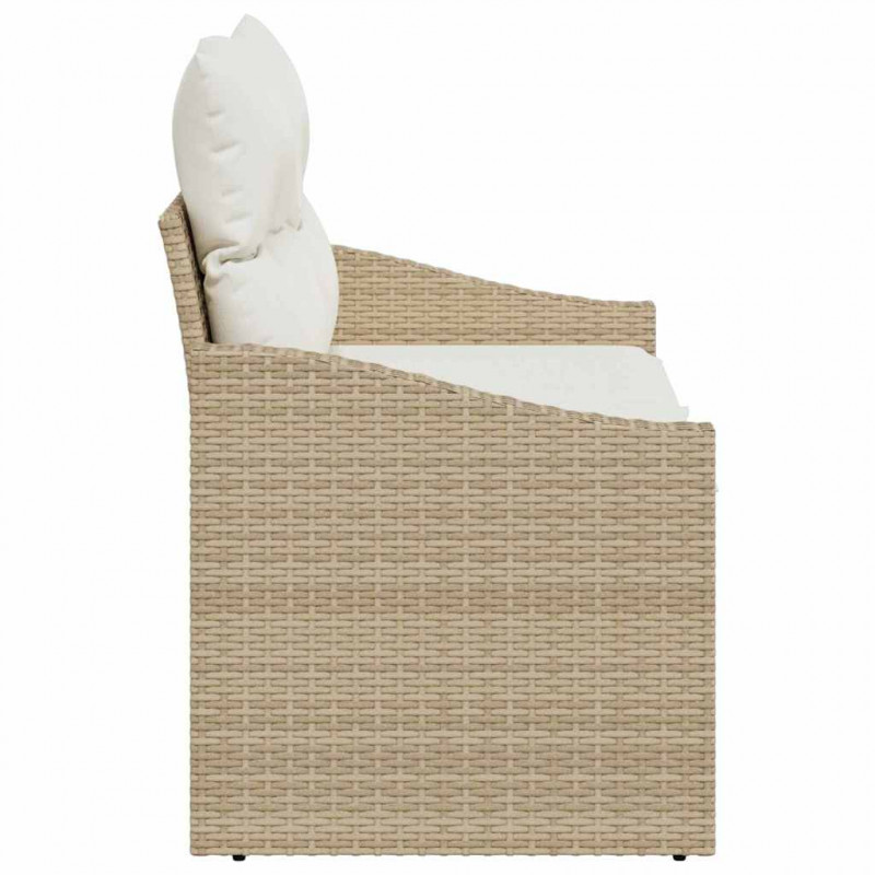 Sofa Ogrodowa z poduszką 123 x 62 x 69 cm polirattan