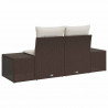 Sofa Ogrodowa z poduszką Brązowy 184 x 62 x 69 cm polirattan