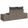 Sofa Ogrodowa z poduszką Szary 184 x 62 x 69 cm polirattan