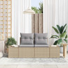 Sofa Ogrodowa z poduszką Beżowy 184 x 62 x 69 cm polirattan