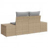 Sofa Ogrodowa z poduszką Beżowy 184 x 62 x 69 cm polirattan